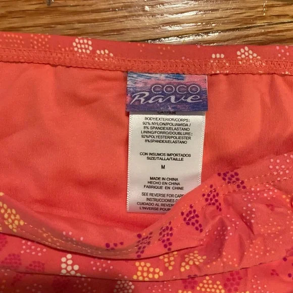 Designer Coco Rave Colorful Ruffled Bikini Set size medium - Picture 2 of 6